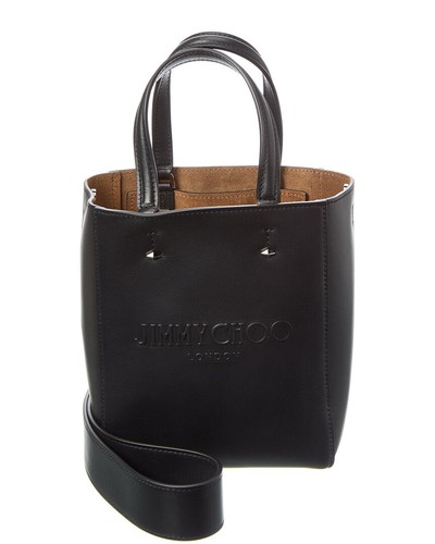 Jimmy Choo Lenny N/S Small Leather Tote Women's Black