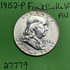 1952-P Franklin Half Dollar 50c AU About Uncirculated US Coin