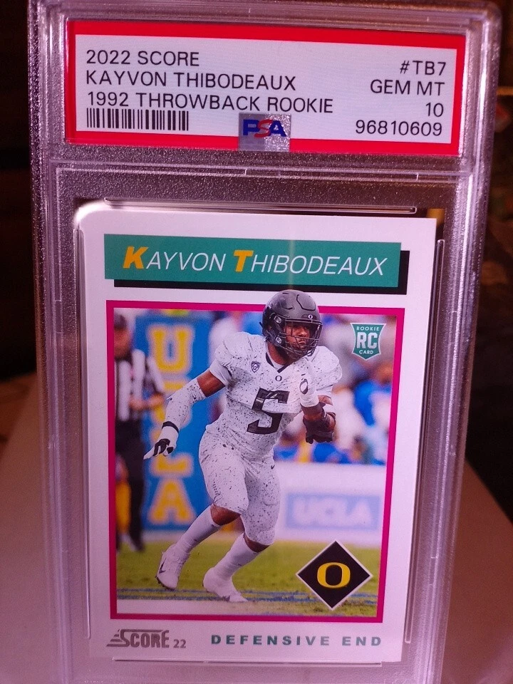 Kayvon Thibodeaux Panini Score 1992 Throwback Rookie #TB7 Base