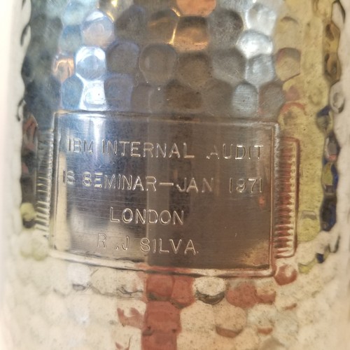 1971 IBM Internal Audit IS Seminar London RJ Silva Sheffield English Pewter Vtg - Picture 2 of 11