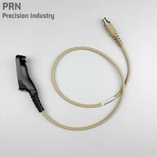 PRN INVISIO V Series PTT Downlead Adapter cable For Motorola APX TAN Color