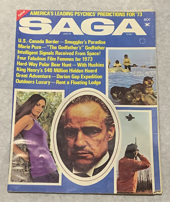 Saga Magazine January 1973 Psychics Predictions