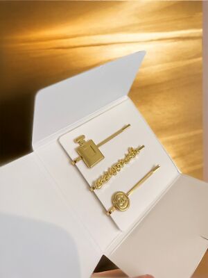 Brand New Chanel Beauty Coco Mademoiselle Gold Hair Clips  display picture 3