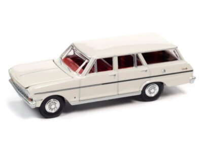 CHEVROLET II Nova 400 Wagon - 1963 - Emine white - Auto World 1:64