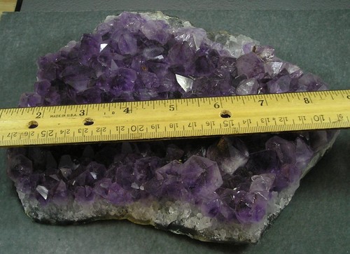 Große Amethyst lila Kristall Geode Probe Brasilien 21 cm 8 1/4" 2,2 kg 4 Pfund 13 Unzen - Bild 2 von 9