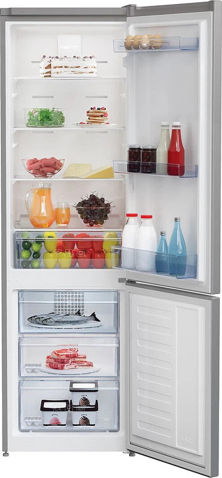 Beko Frigorifero Combinato No Frost Classe E 305 Litri Argento - RCNA305K40SN - Immagine 2 di 3