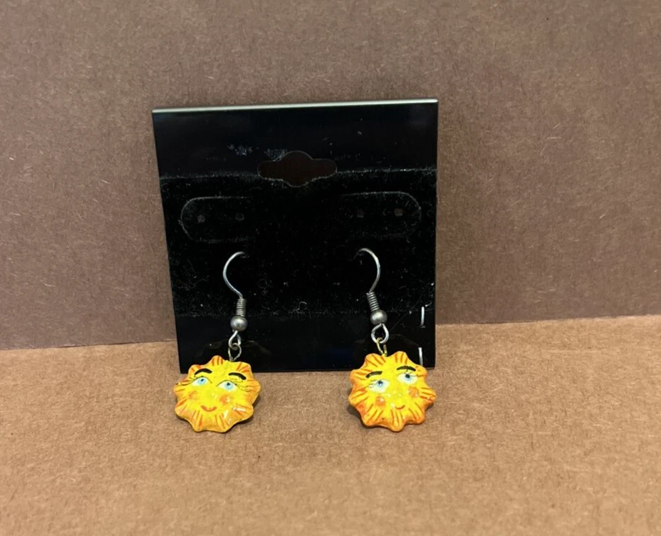 Yellow earrings best sale ebay