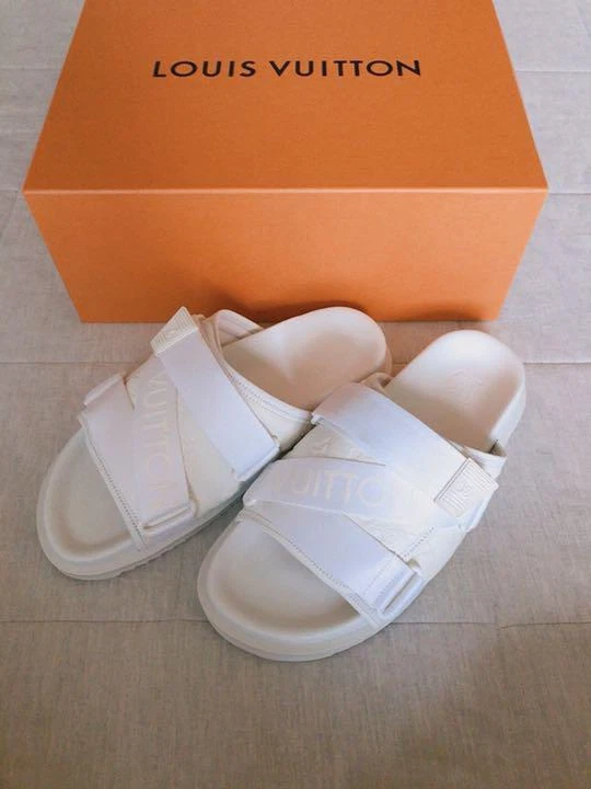 louis vuitton sandals white