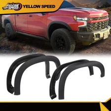 Fit For 2019-2024 Chevy Silverado 1500 Factory Style Textured Fender Flares