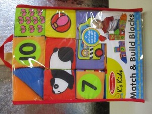 melissa & doug match & build soft blocks