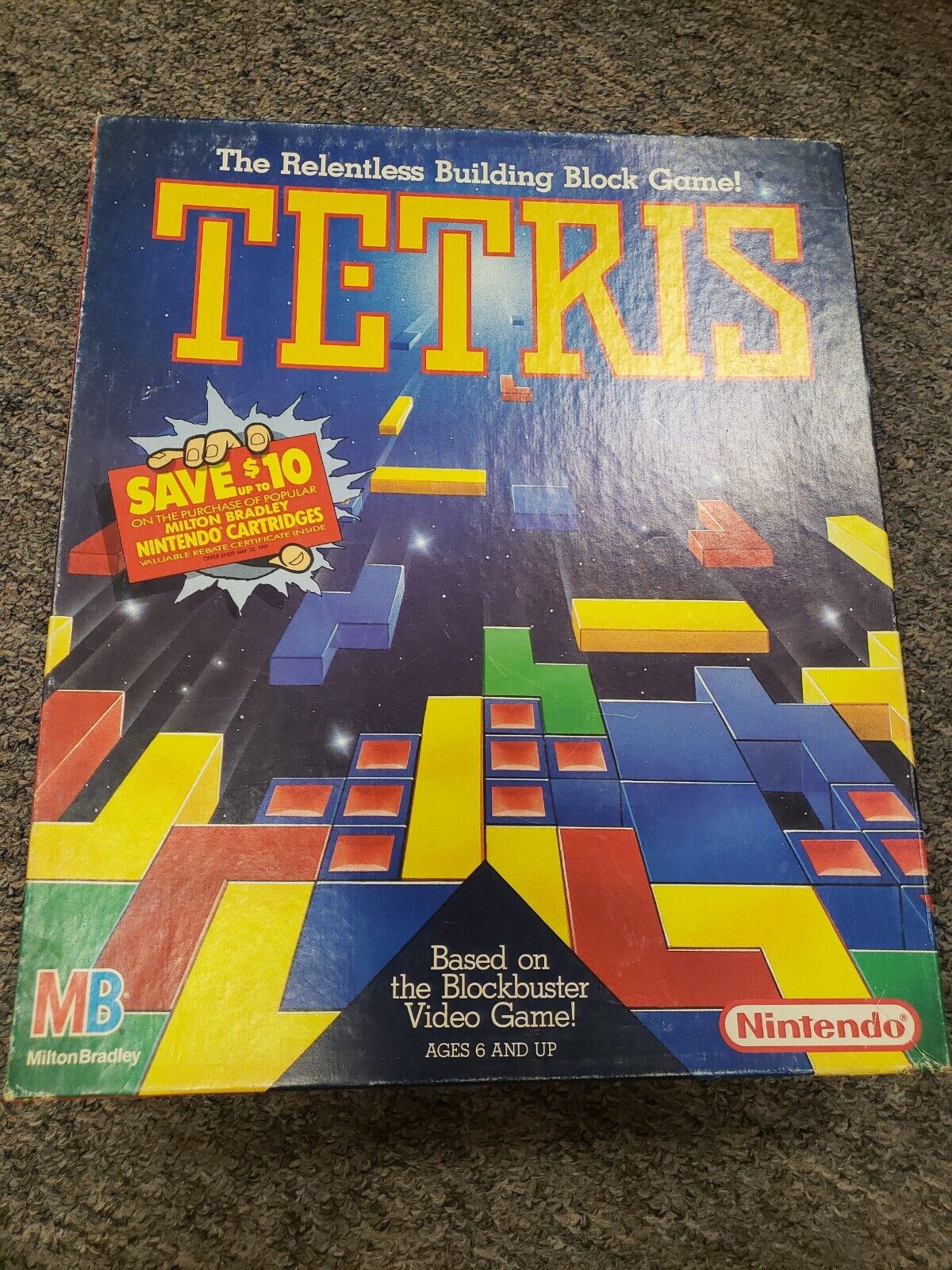 100 Complete Vintage 1989 Milton Bradley 4081 Nintendo TETRIS Board Video  Game for sale online