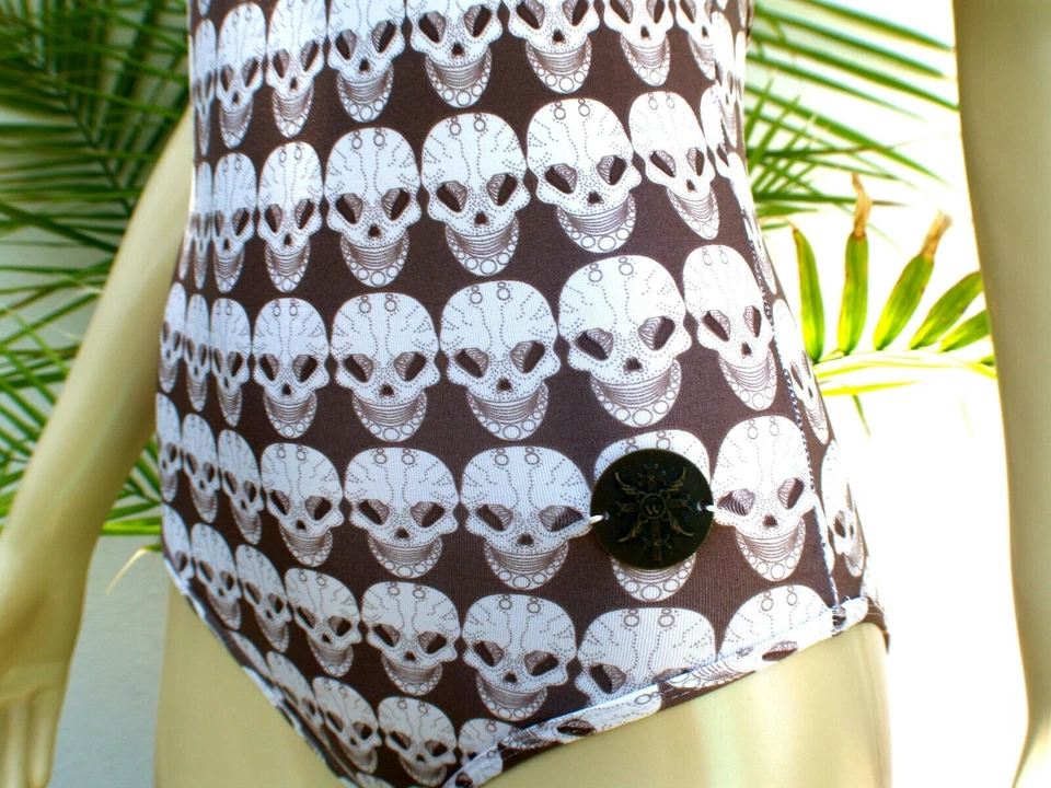 Traje de baño Paula Thomas para Thomas Wylde - Chocolate Sahara calavera Talla: XS Foto 2 de 4