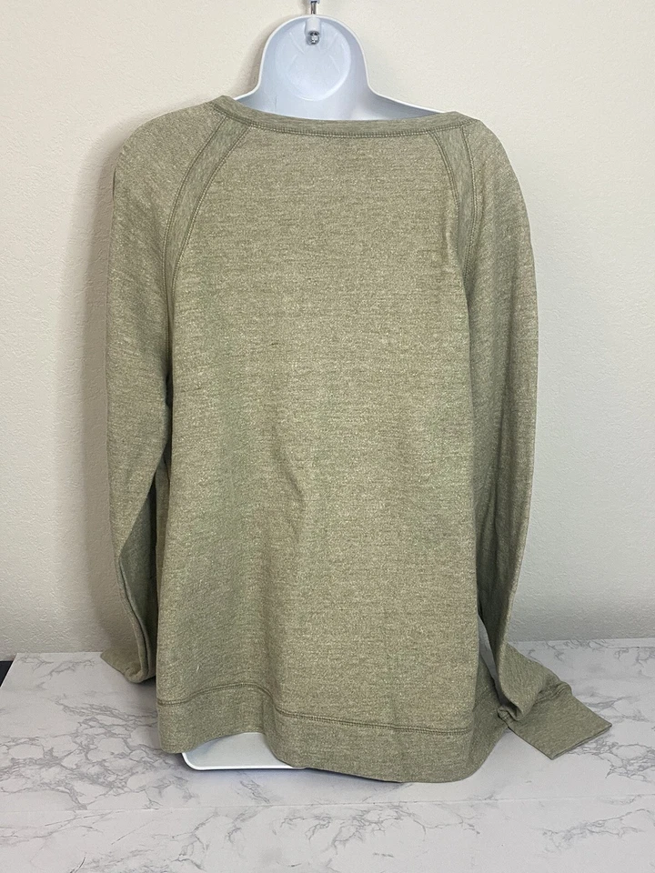 Suéter Reebok Mujer XL Gris Logo Exterior Atlético Sudadera Pullover Tejido V1 Foto 3 de 4