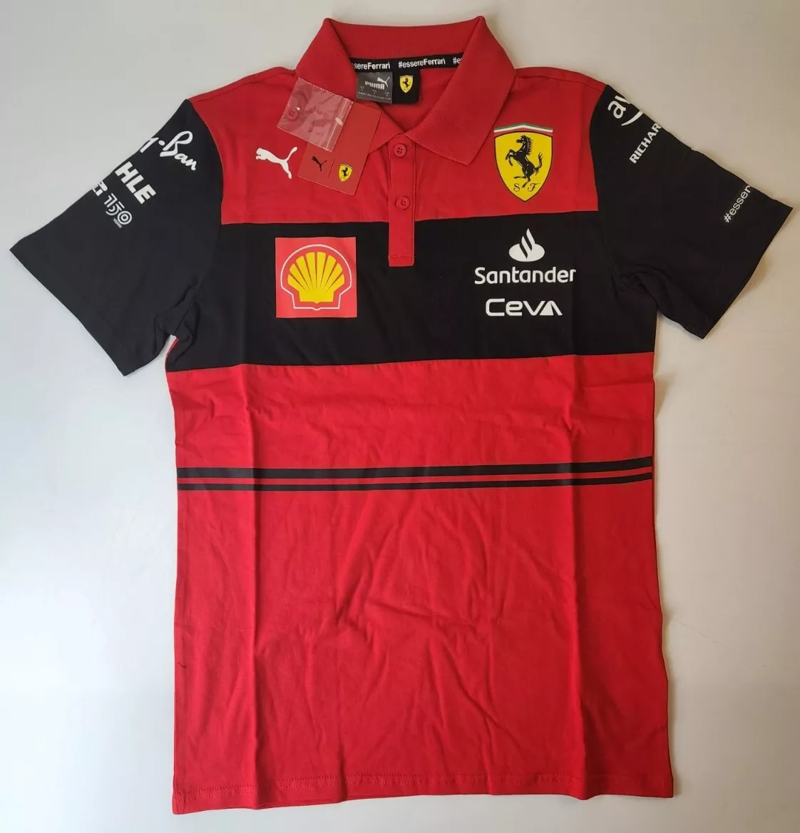 Scuderia Ferrari F1 Men's 2022 Team Polo Shirt - Red 