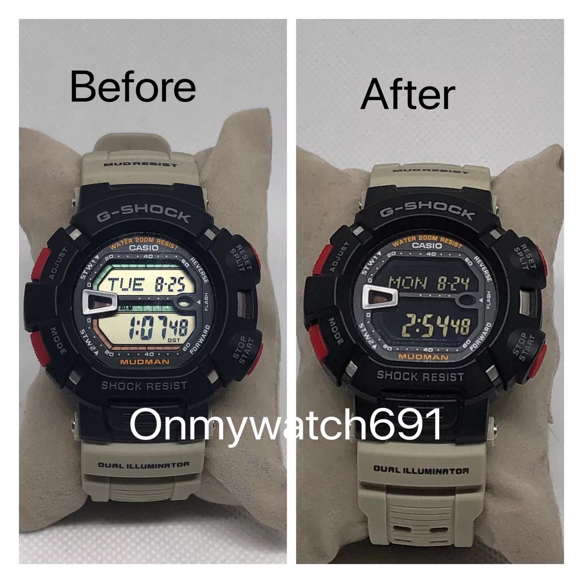 Polarized Film for Casio G Shock G 9000 G 9300 Negative Display Modification