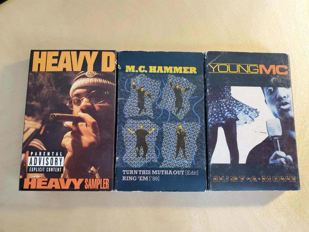 3Pack MC Hammer Turn This Mutha Out, Bust a Move, Heavy D Sampler Cassette Tapes