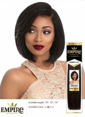 SENSATIONNEL EMPIRE 100% HUMAN HAIR PERM YAKI WEAVE 10''