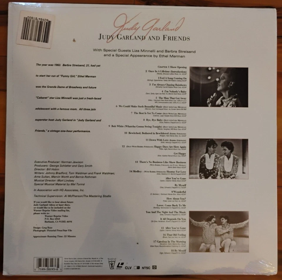 Judy Garland And Friends Laserdisc Brand New Factory Sealed - Image 2 of 2