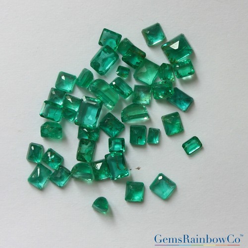 Natural Emerald Round, Square, Octagon, Baguette Faceted Loose Gemstones #588. - Picture 32 of 32