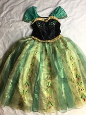 Anna 7/8 Frozen Coronation Dress Deluxe Princess Party Costume gown