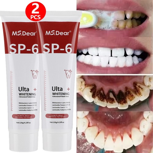 2~Probiotic Toothpaste SP-6 Whitening Tooth Oral Hygiene Clean Fresh Breath 120g