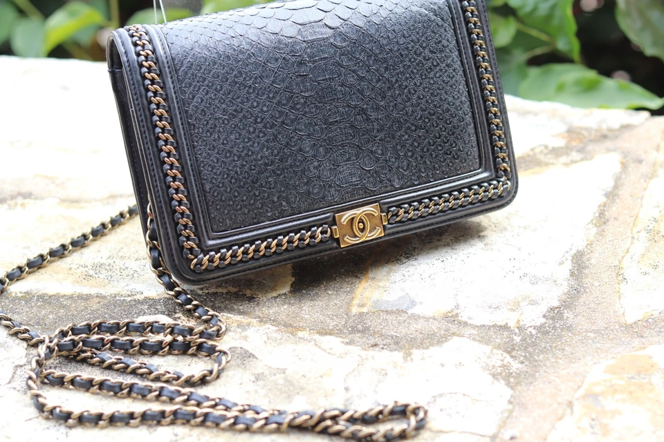 chanel python boy wallet on chain - Image 3 of 4