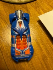 2007 Hot Wheels Rocket Fire, Blue, Made in Thailand