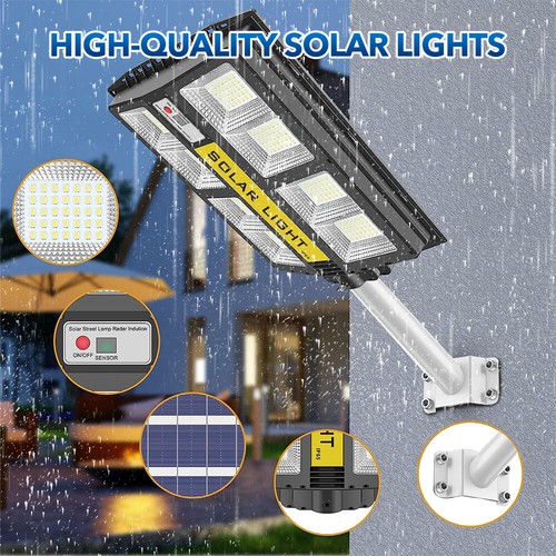 100000LM Outdoor Solar Powered LED Light Motion Sensor Street Lights Flood Lamp - Picture 5 of 10