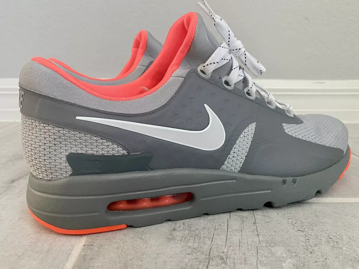 NIKE AIR MAX ZERO Racer NikeID Grey Orange Custom Pigeon Style Size 14 |