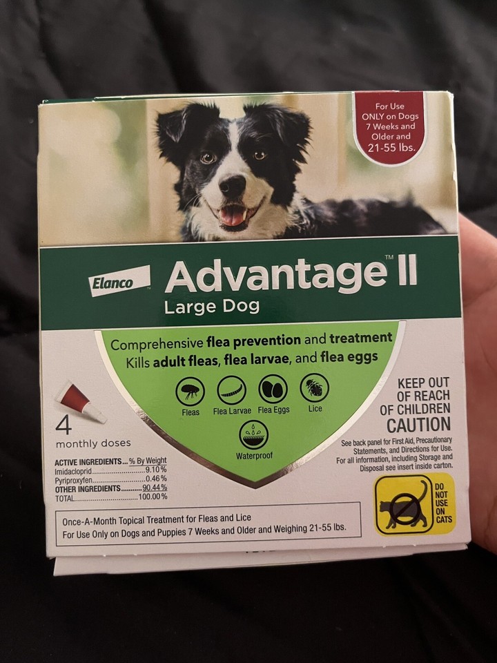 Advantage II Flea Treatment and Prevention for Large Dog 2155lbs,4
