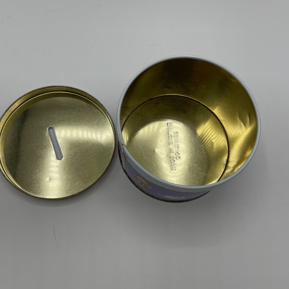 Disney Beauty And The Beast Piggy Bank Coin Round Tin eBay