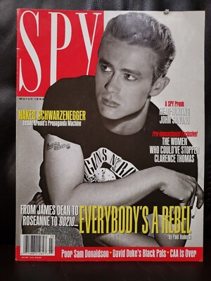 SPY MAGAZINE March 92 James Dean Roseanne David Duke Arnold