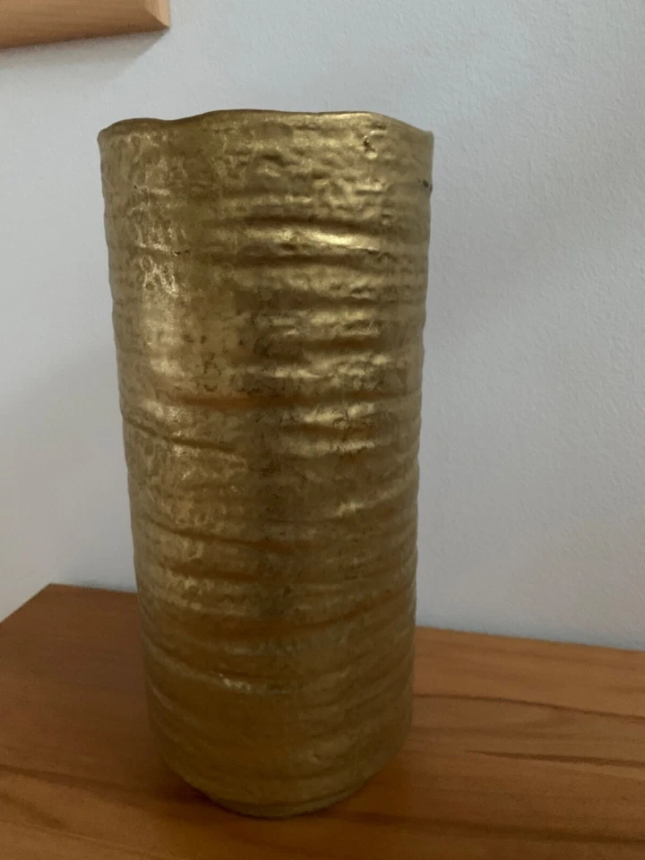 Vase Übertopf Novara verschiedene Größen gold Keramik Dekoration - Bild 3 von 4
