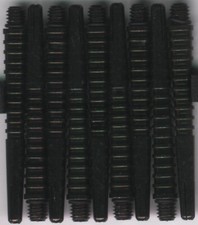 UNICORN MACHINA 44mm Black Aluminum Dart Shafts: 1 set of 3