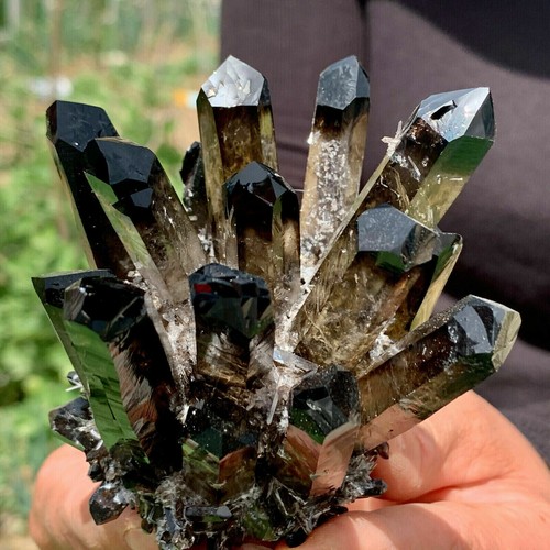 300g+ New find Smoky Quartz Crystal Cluster Mineral Specimen Energy Healing - Picture 2 of 10