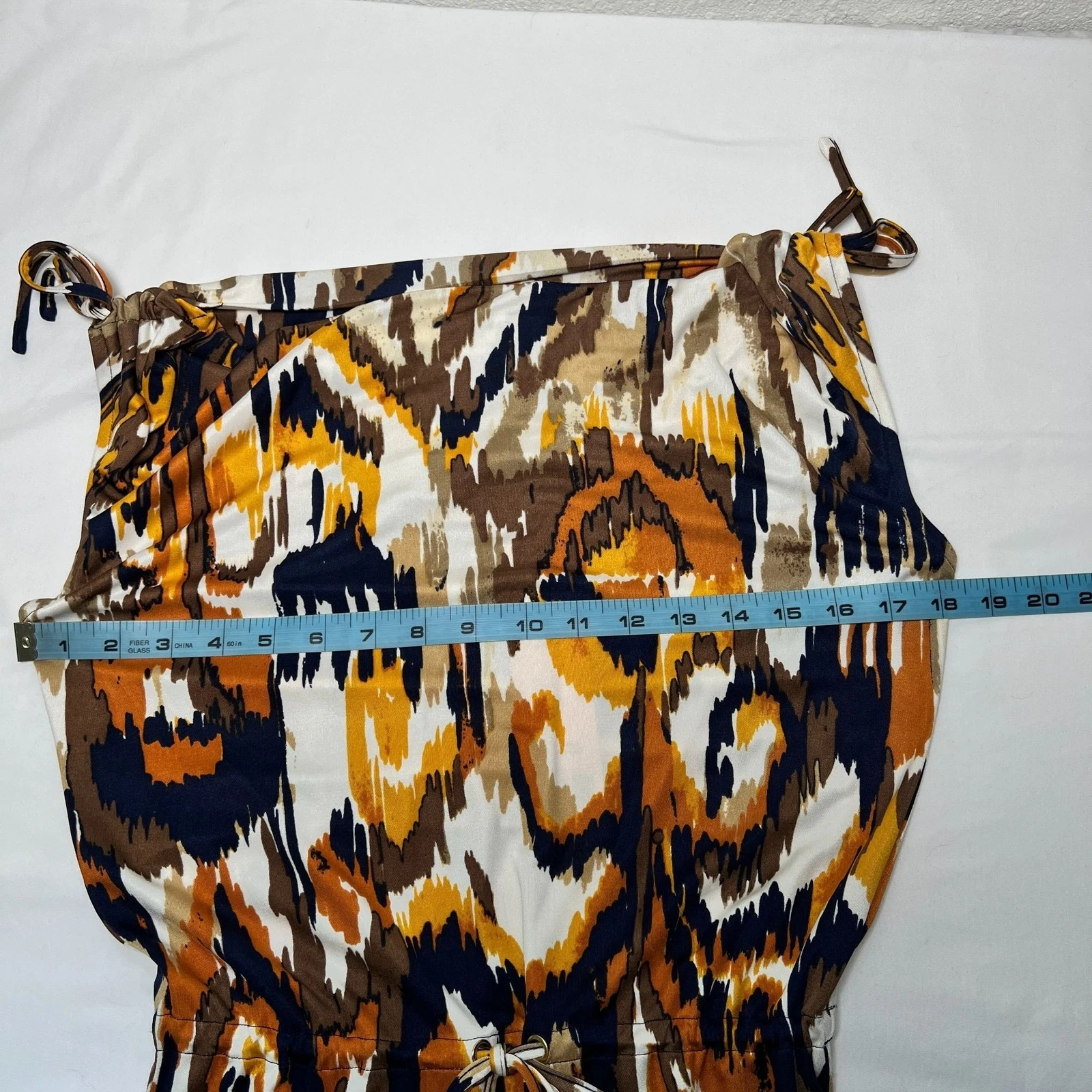 Abito nuovo con etichette Tory Burch Verde XS Matmi seta Ikat midi tubino resort collo cappuccio