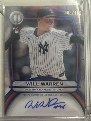 Will Warren Rookie Auto JERSEY # INSCRIBED #98/150 2025