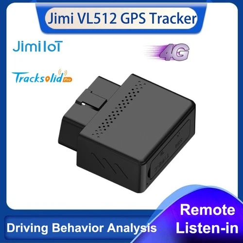 JIMIIOT VL512 Car OBD GPS Tracker 4G Plug & Play Multiple Alarms with Battery