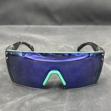 Heatwave Future Tech Sunglasses: Arctic Chrome US Flag Temples Z87+ Shield