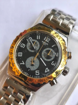 SWATCH+IRONY NEW CHRONO+YVS427G GOLDEN YOUTH+NEU/NEW - Bild 1 von 3