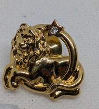 Lion Gold Tone Avon Tack Pin