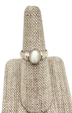 Sterling Silver Moonstone Ring US Size 5.5