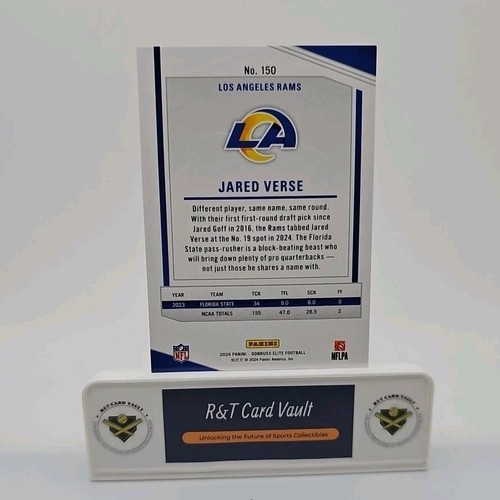 2024 Donruss Elite Jared Verse Rookie Maroon Foil (RC) /249 Los Angeles Rams - Bild 2 von 2