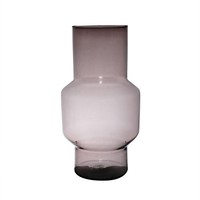 Inna-Glas Blumenvase Fortunato Aus Glas, Recycelt, Violett-Klar, 35 Cm, Ø 19 Cm