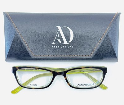 NEW ADENSCO AMANDA JB2 Brown Green Womens Semi Cat Eye Eyeglasses 50-16-130 B:29