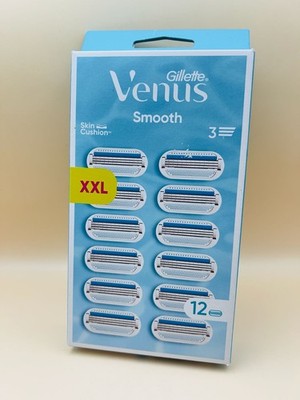 Gillette Venus Smooth Razor Blades, 12 Replacement Blades (Pack of 12) *NEU*