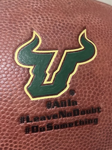 USF South Florida Bulls GAME USED Under Armour 695XT UA Gripskin Football Ball - Picture 2 of 11