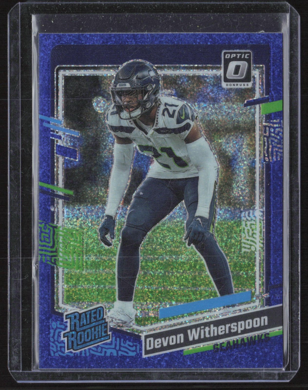 Devon Witherspoon 2023 Donruss Optic Blue Glitter #292 RC