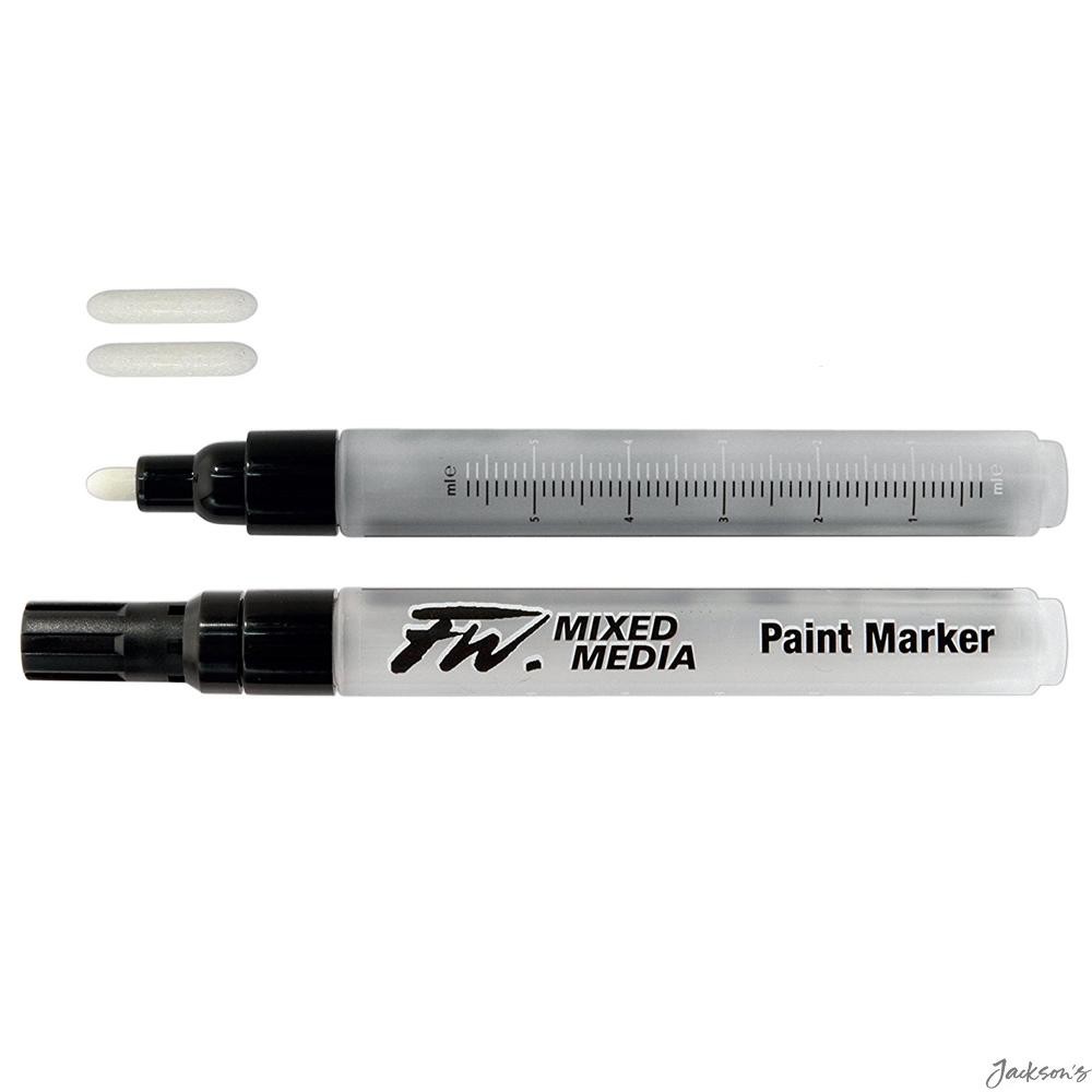 Daler-Rowney FW Mixed Media Paint Marker Fibre Round 2-4mm Pack Of 2 With Nibs