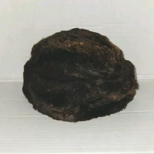 Vtg North King Beaver Fur Hat Brown Men’s Size Large Made in USA 